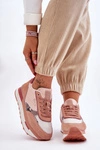 Modne Sneakersy Memory Foam System Big Star LL274366 Różowe
