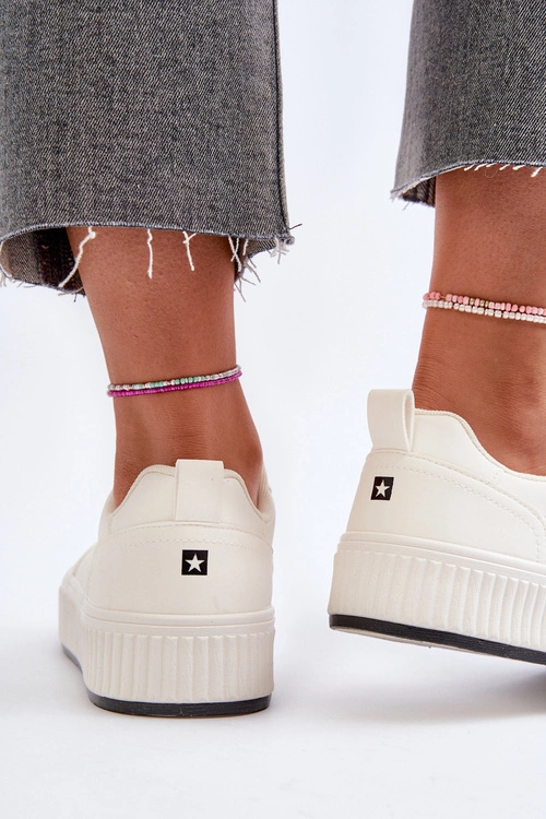 Sneakersy Damskie Na Platformie Big Star NN274254 Białe