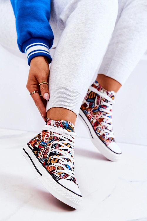Wysokie Trampki Logowane Multikolor Nollie