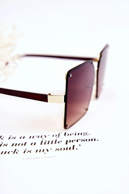 Damskie Okulary Przeciwsłoneczne Ombre V180004 Brązowe