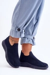 Damskie Wsuwane Buty Sportowe Granatowe Claris