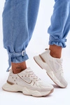 Damskie Buty Sportowe Sneakersy Beżowe Feluci