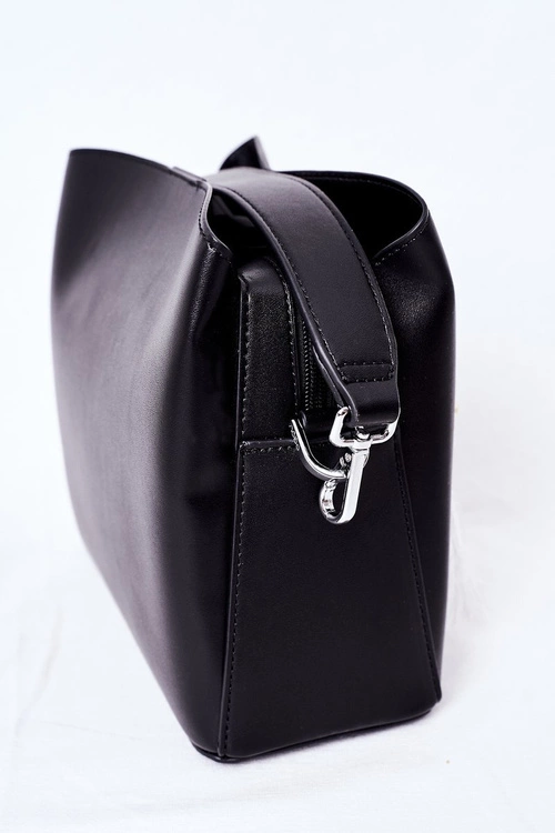 Torebka Listonoszka Z Frędzlami NOBO K2980 Czarna