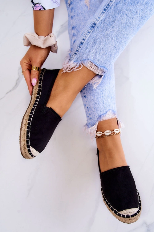 Damskie Klasyczne Espadryle Big Star JJ274952 Czarne