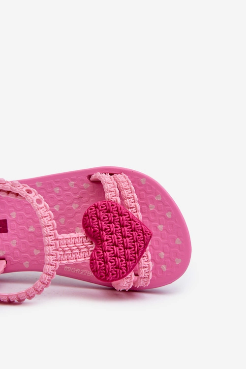 Sandałki Dziecięce Z Sercem 81997 Ipanema My First Baby Różowe