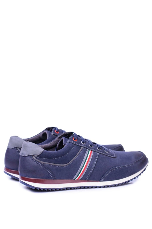 Sportowe Męskie Granatowe Półbuty Casual Henry