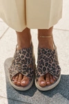 Zazoo 40392 Skórzane Sandały Damskie Panterka Brązowe
