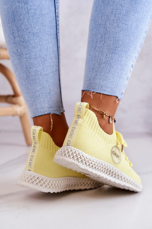 Damskie Sportowe Buty GOE JJ2N4150 Żółte