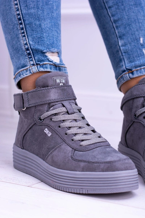 Big Star Szare Sneakersy Trampki BB274645