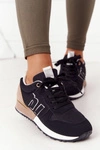 Damskie Sportowe Buty Sneakersy Czarne Maddie