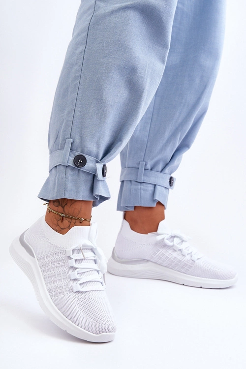 Klasyczne Damskie Buty Sportowe Białe Nikilla