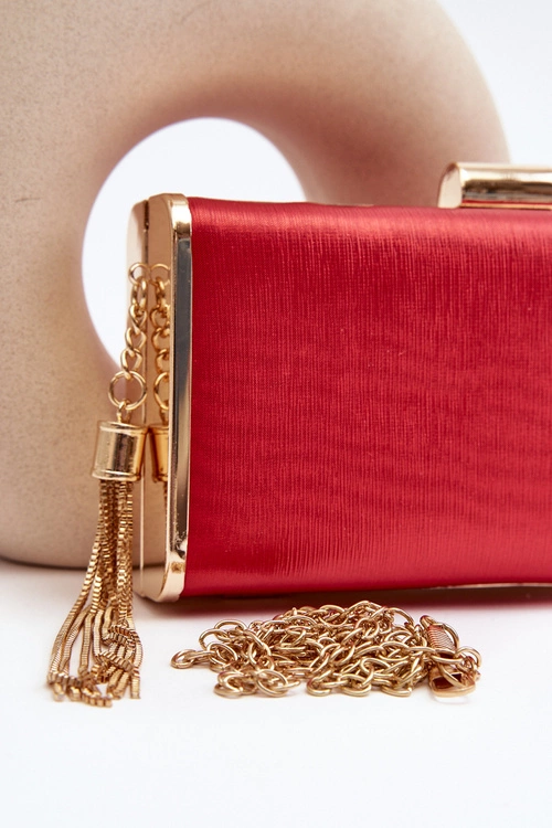 Mała Torebka Wizytowa Z Frędzlem Chionon Czerwona