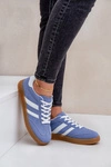 Sneakersy Damskie Niskie Niebieskie Ennorwen