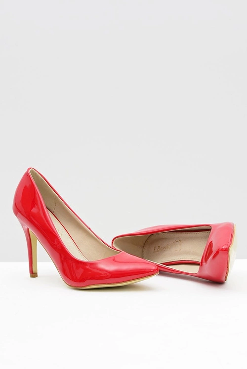 Szpilki damskie Lakierowane Czerwone W Szpic Esmeral