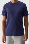 Koszulka Męska Gładka Z Logo Granatowa 4F 4FWMM00TTSHM1843-31S