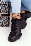 Damskie Sportowe Buty Sneakersy Czarne Born This Way