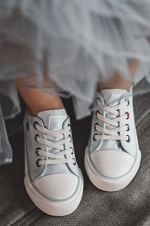 Dziecięce Klasyczne Niskie Trampki BIG STAR HH374094 Niebieskie