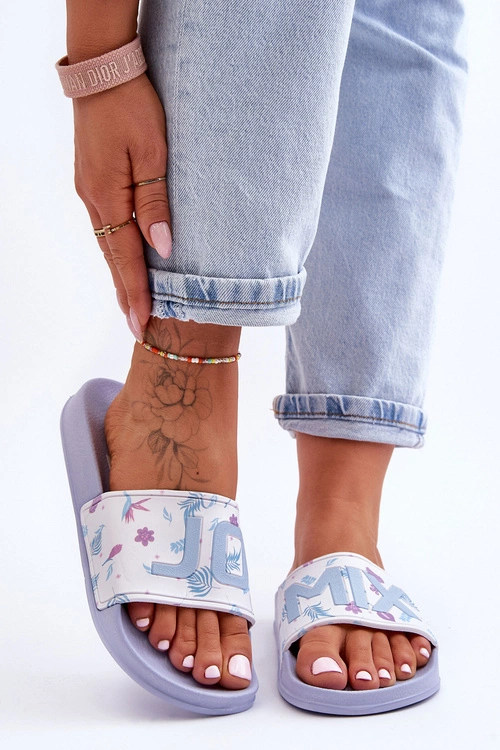 Klasyczne Damskie Klapki Niebieskie Jomix