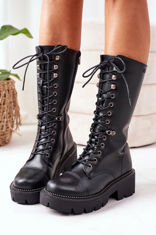 Ocieplane Kozaki Glany Big Star II274115 Czarne