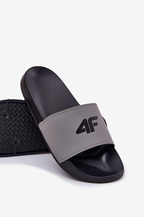 Klapki Męskie 4F 4FRMM00FSLIM011-25S Szare