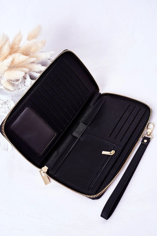 Duży Skórzany Portfel Big Star HH674004 Czarny