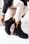 Ocieplane Botki Sztyblety Z Suwakiem Czarne My Way