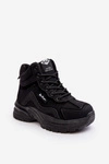 Botki Trapery Damskie Ocieplane Sznurowane Lee Cooper LCJ-23-44-1976L Czarne