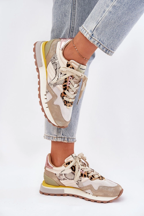 Sneakersy Buty Sportowe Damskie D.Franklin DFSH378006 Złote