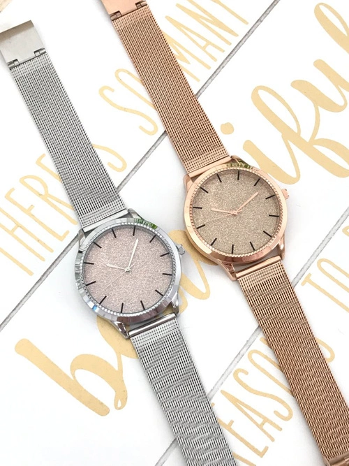 Damski Zegarek Michael John Crux Złoty Brokat