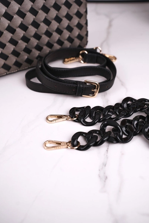 Torebka Damska Listonoszka NOBO NBAG-J2610-CM20 Czarna Złota