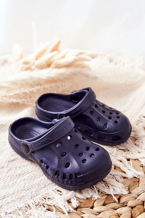 Dziecięce Klapki Domowe Granatowe Kroksy