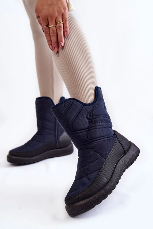 Wysokie Ocieplane Śniegowce Granatowe Winessa