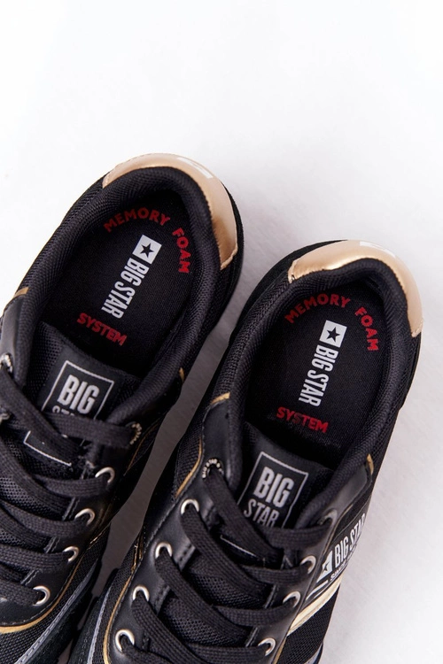 Damskie Sportowe Buty Memory Foam Big Star HH274272 Czarne