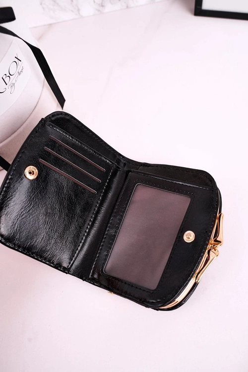 Mały Portfel Podkówka Zapinany Na Bigiel MILANO Ciemno Szary