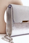 Torebka Kopertówka Na Łańcuszku Srebrna Onelia