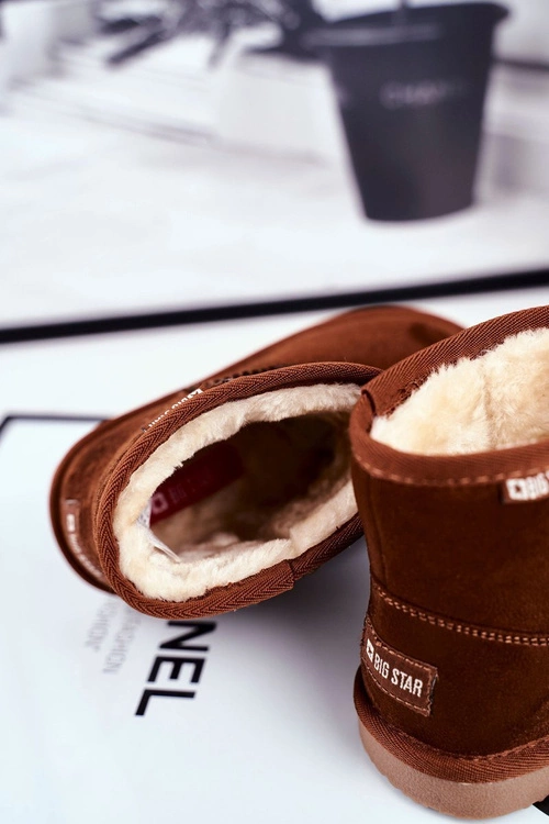 Dziecięce Botki Big Star Śniegowce Camel GG374082