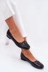Eleganckie Baleriny Damskie Z Ozdobą Vinceza 62206 Czarne