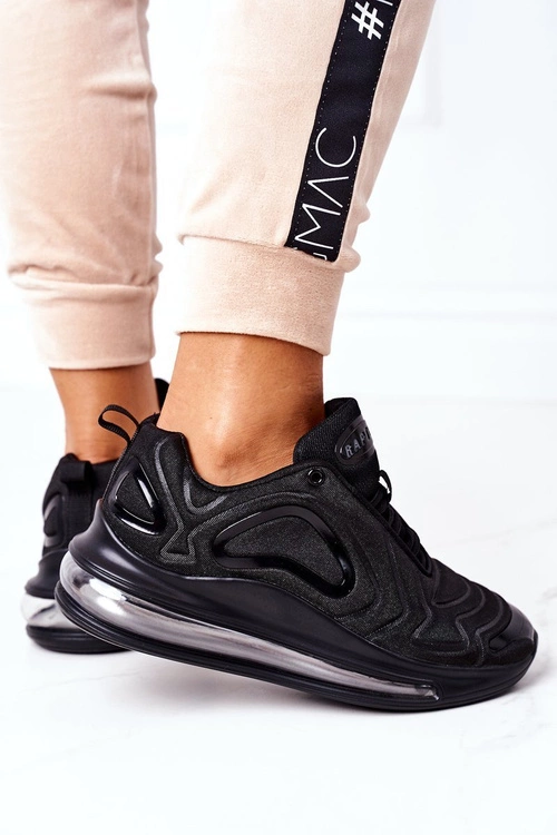 Damskie Sportowe Buty Sneakersy Czarne Rapter