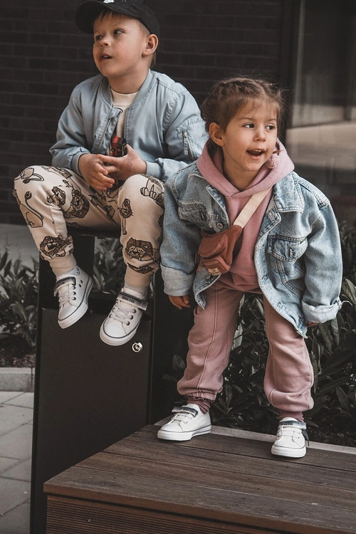 Dziecięce Niskie Trampki BIG STAR JJ374075 Białe