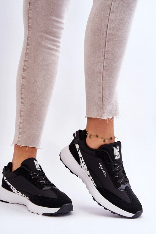 Damskie Sneakersy Memory Foam System Big Star LL274956 Czarne