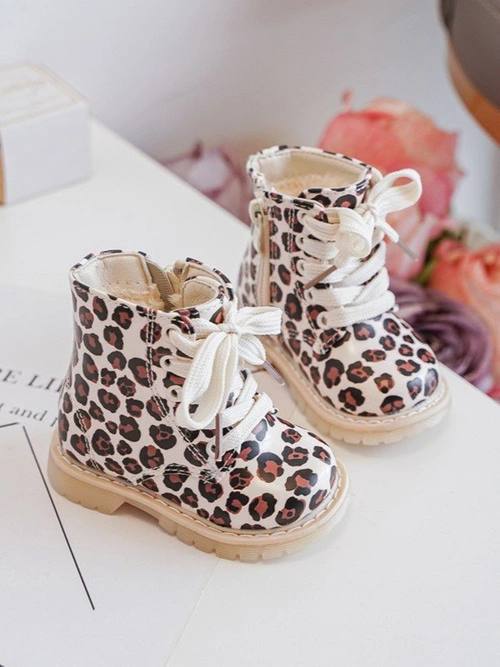 Ocieplane Botki Dziecięce Na Suwak Beżowo-Brązowe Dolida