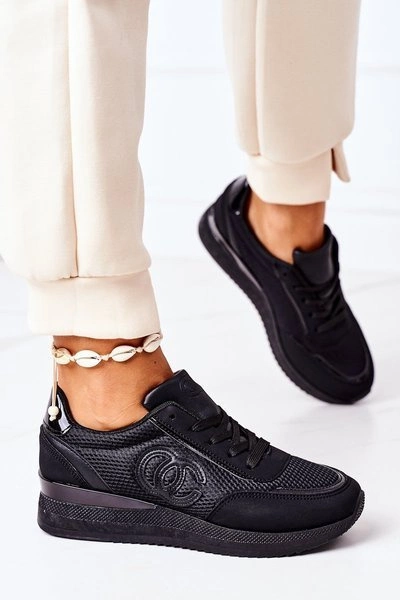 Damskie Sportowe Buty Sneakersy Czarne Under Control