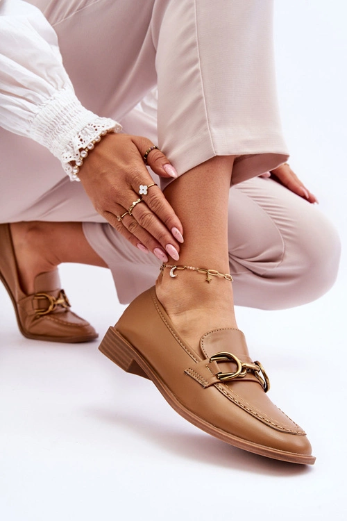 Klasyczne Mokasyny Damskie Brązowe Lorien