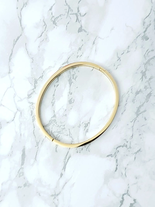 Damska Bransoletka Stalowa Z Cyrkoniami 4mm Złota Valerii