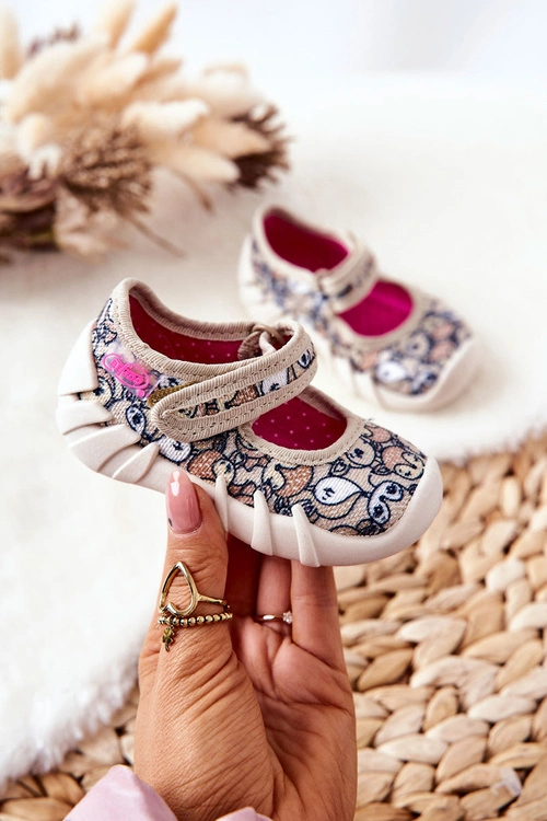 Papcie Baleriny Befado Sarenki 109P240 Beżowe