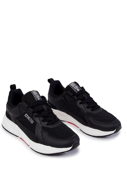 Męskie Sportowe Buty Sneakersy Big Star JJ174401 Czarne