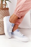 Damskie Tenisówki Na Platformie Lee Cooper LCW-21-31-0123L Niebieskie