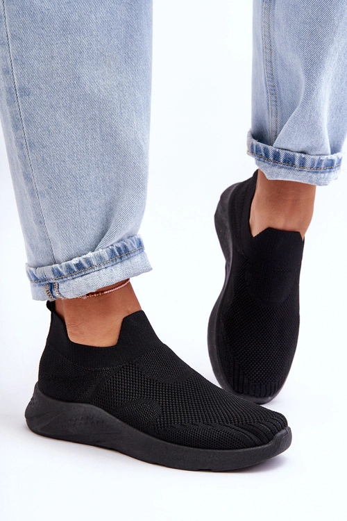 Damskie Wsuwane Buty Sportowe Czarne Claris