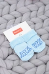 Soxo Niemowlęce Skarpetki Niebieskie 50% Mum Dad