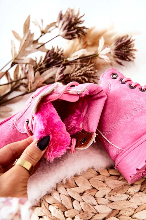 Dziecięce Trapery Botki Różowe Milos